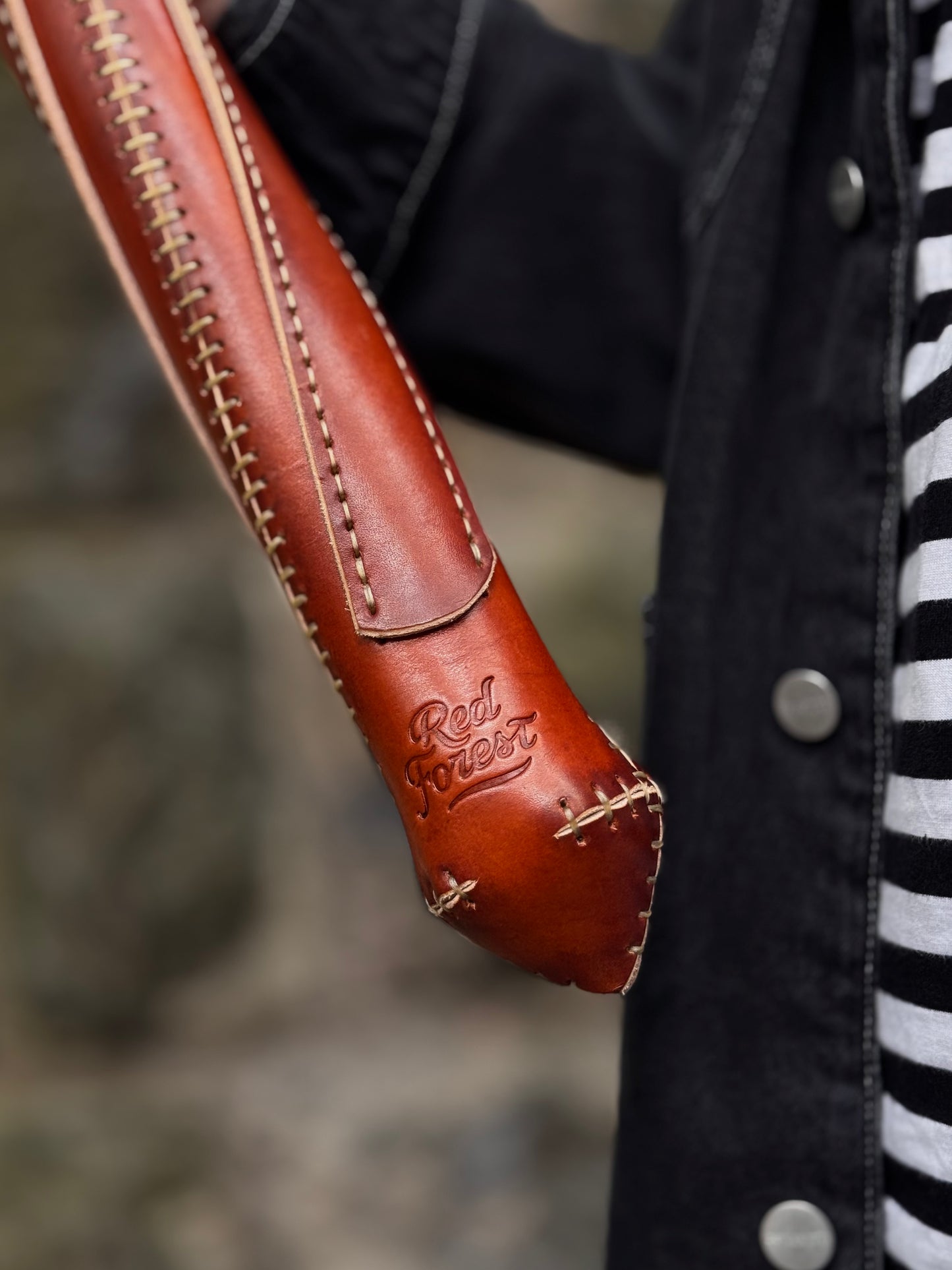 Handmade leather Art Object Inspired by a Medieval Mace