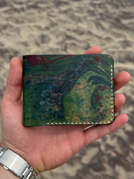 Leather wallet Belford | Unique Hand Dyed