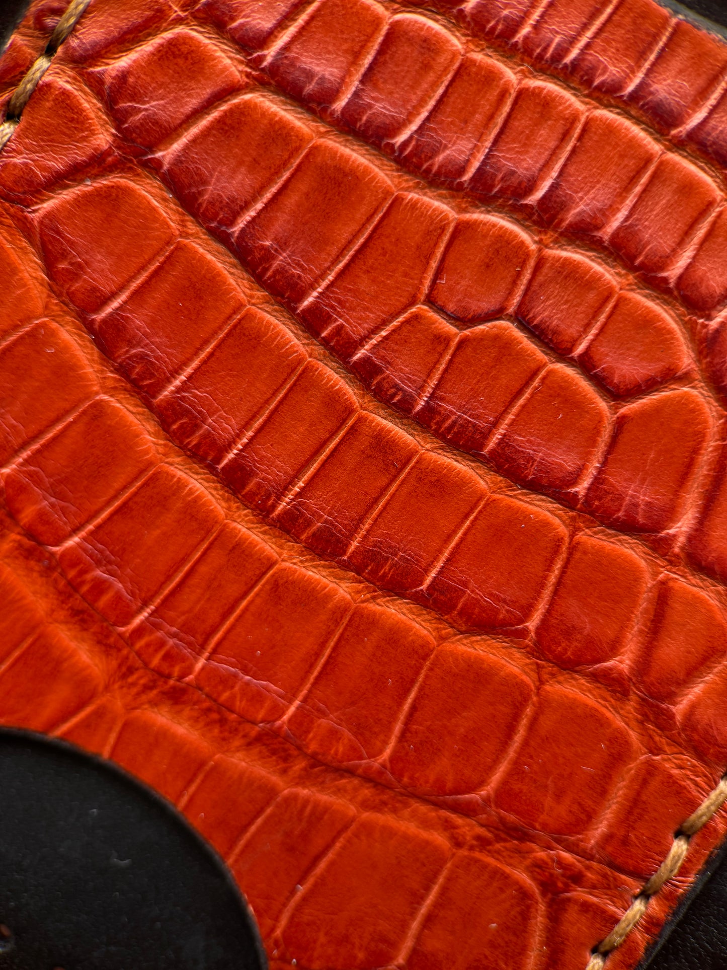 Crocodile Leather Money Clip