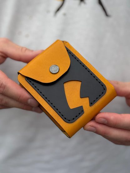 Yellow Character Leather Wallet
