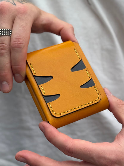 Yellow Character Leather Wallet