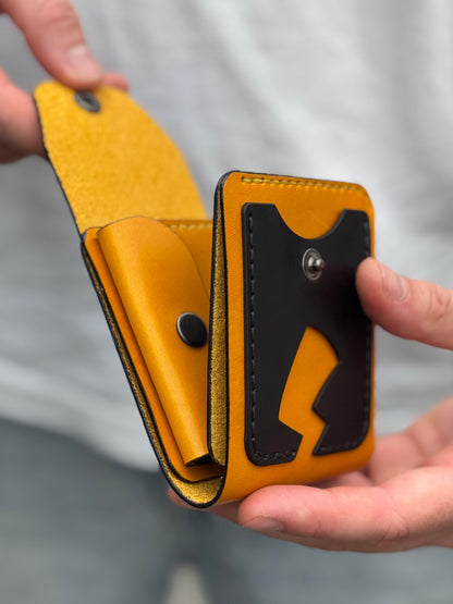 Yellow Character Leather Wallet