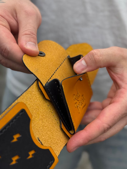 Yellow Character Leather Wallet