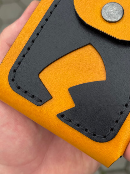 Yellow Character Leather Wallet