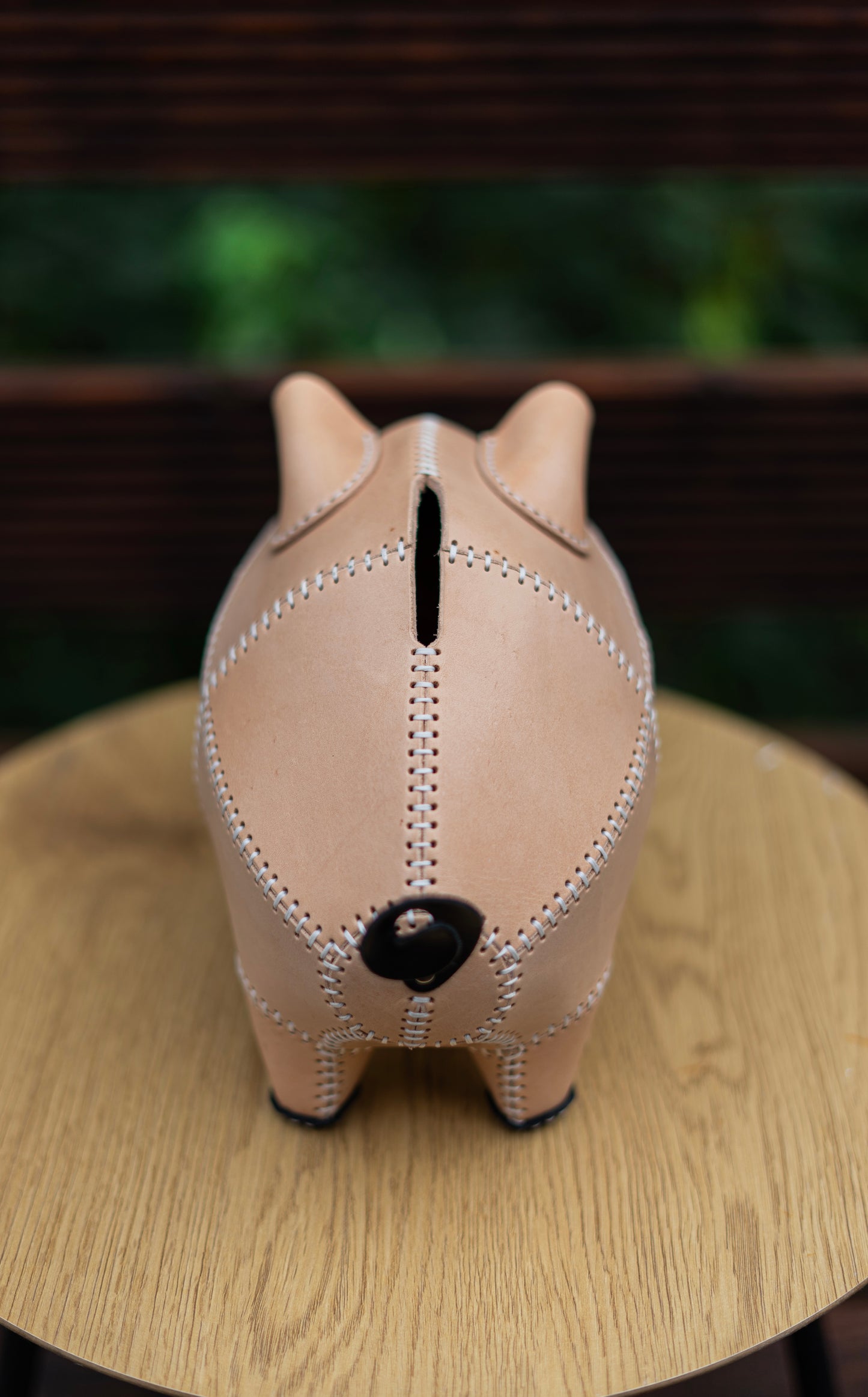 Leather Piggy Coin Bank | Handmade leather Piggy Bank