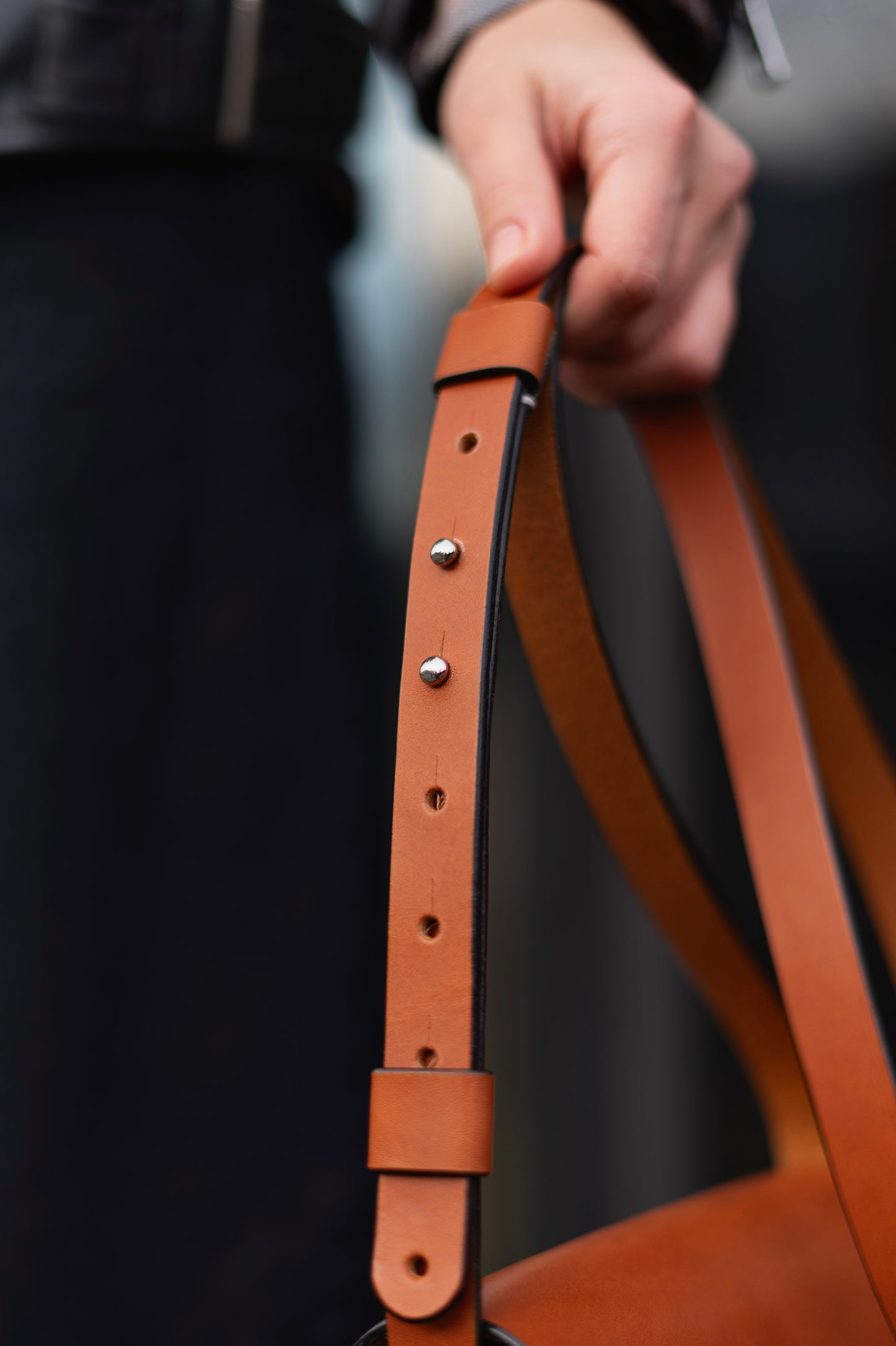 Brown Leather Crossbody Bag Handmade