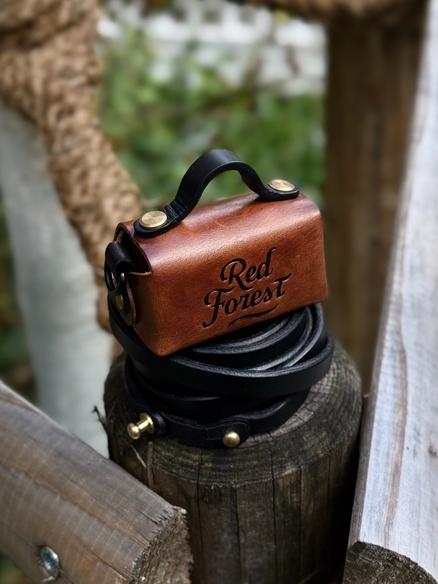 Mini Leather Bag with Top Handle