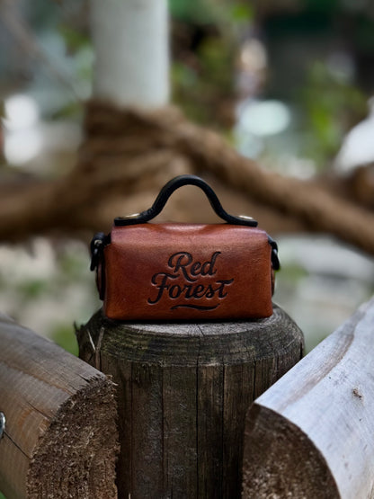 Mini Leather Bag with Top Handle