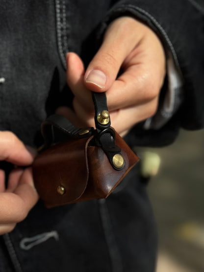 Mini Leather Bag with Top Handle