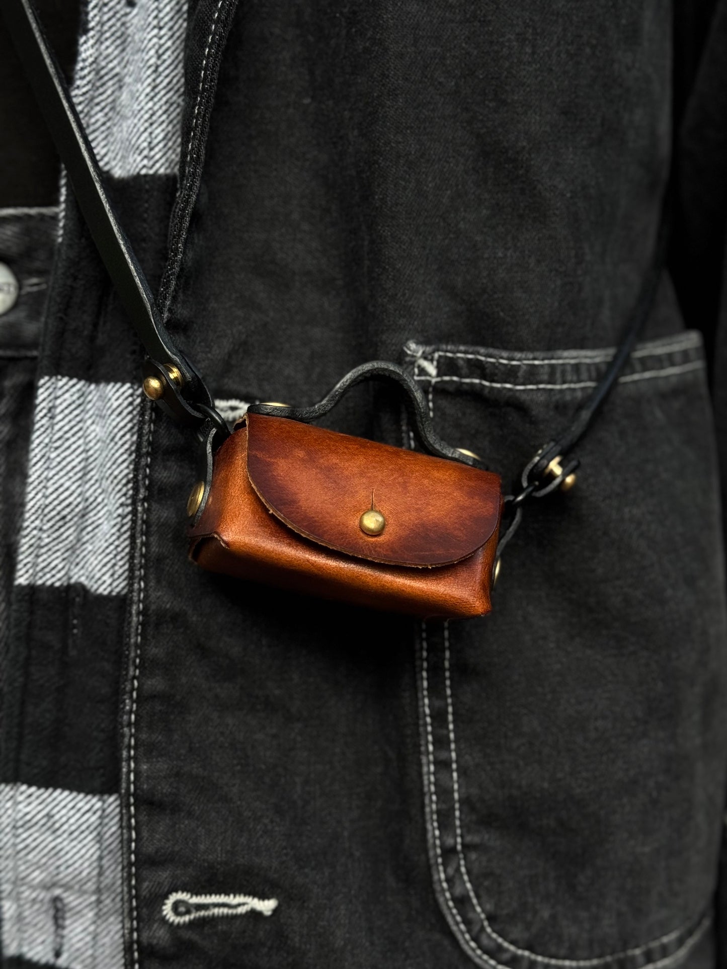 Mini Leather Bag with Top Handle