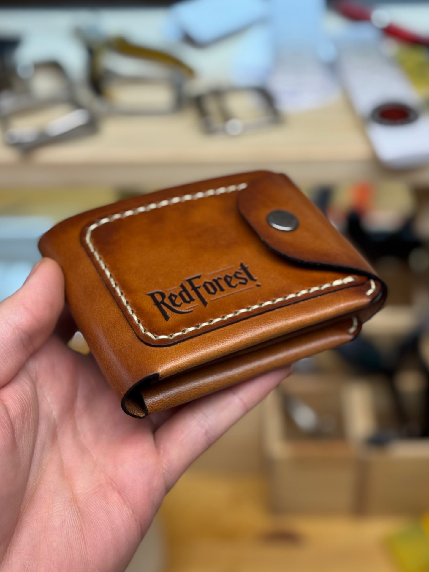 Brown Leather Wallet | Upgraded Classic Design
