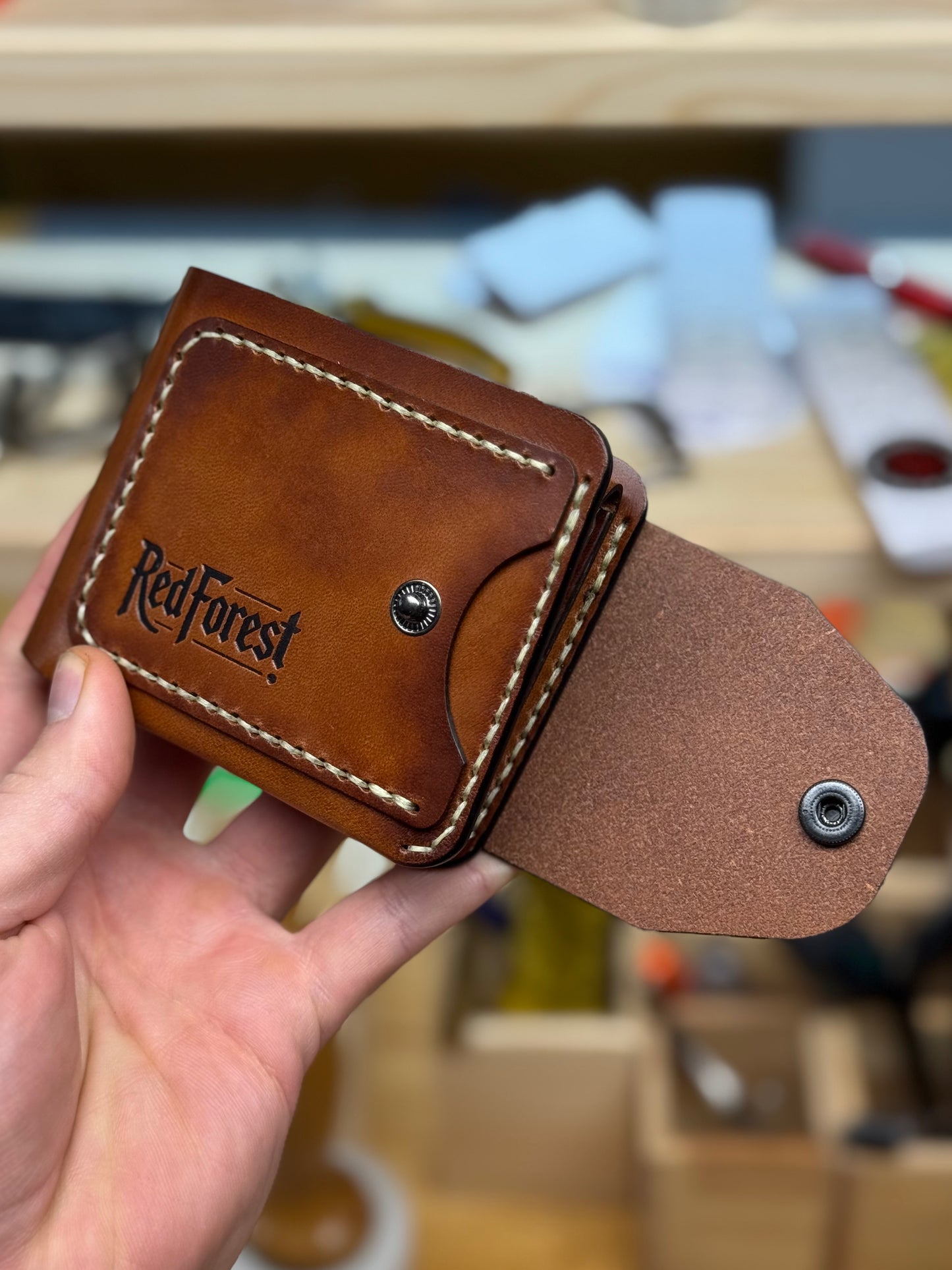 Brown Leather Wallet | Upgraded Classic Design