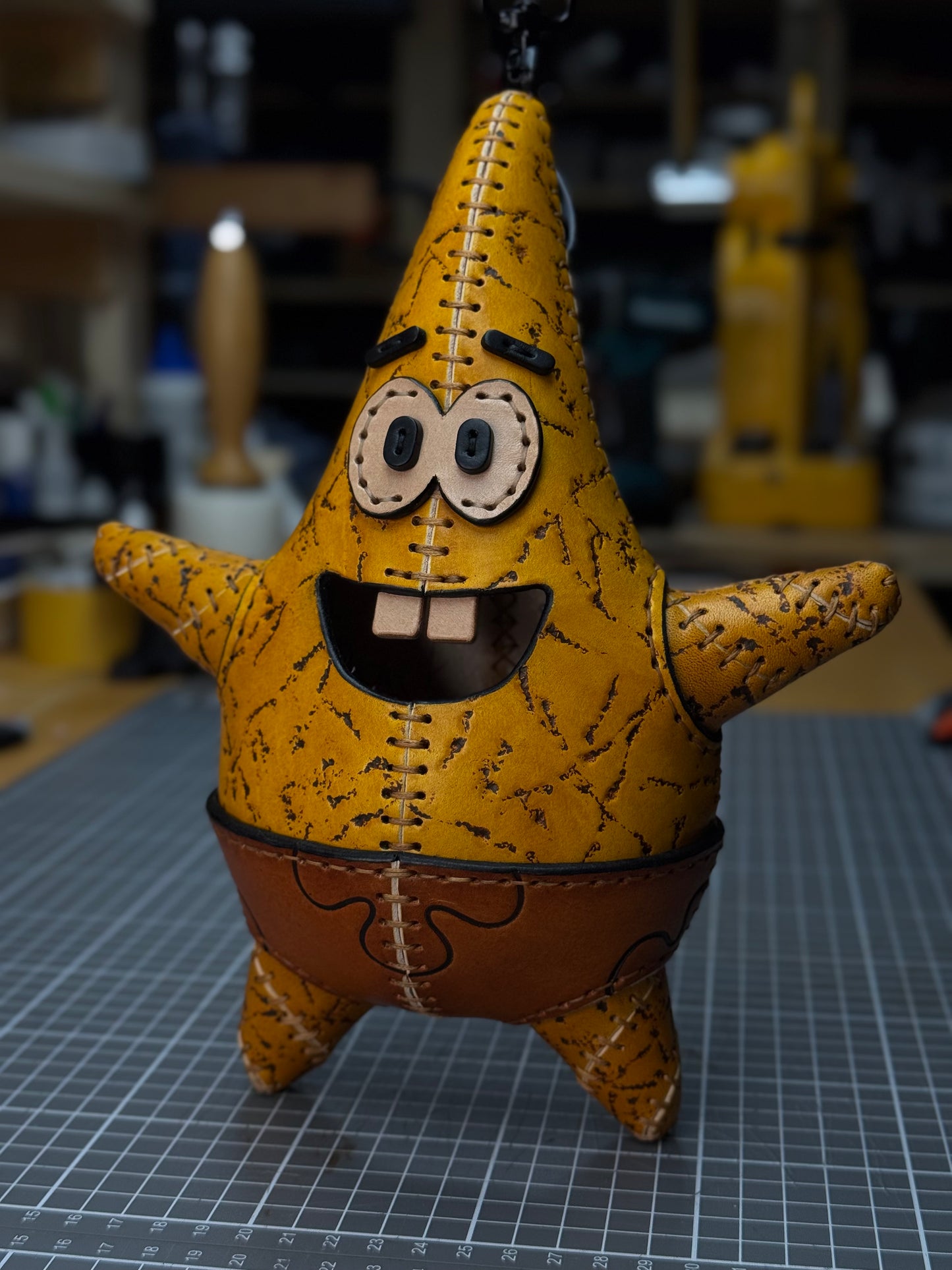 Handmade Leather Star Sculpture