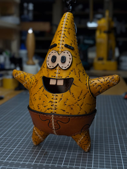 Handmade Leather Star Sculpture