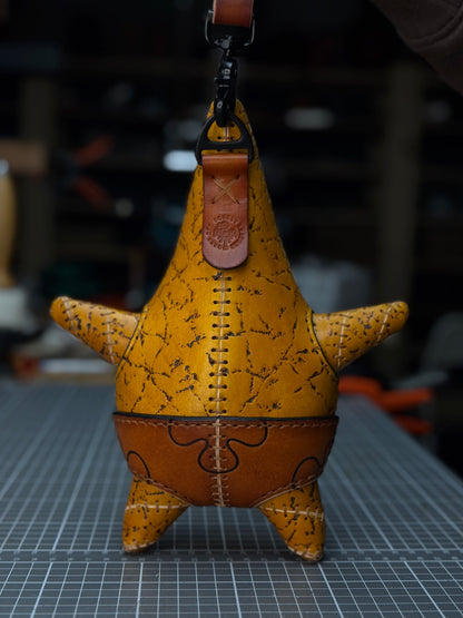 Handmade Leather Star Sculpture