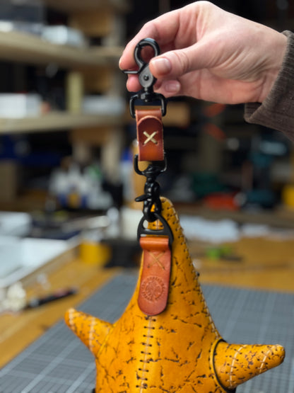 Handmade Leather Star Sculpture