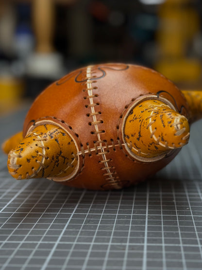 Handmade Leather Star Sculpture