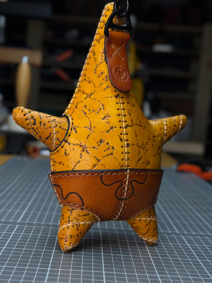 Handmade Leather Star Sculpture