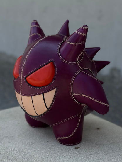 Handmade Leather Shadow Monster Sculpture | Collectible Art Piece