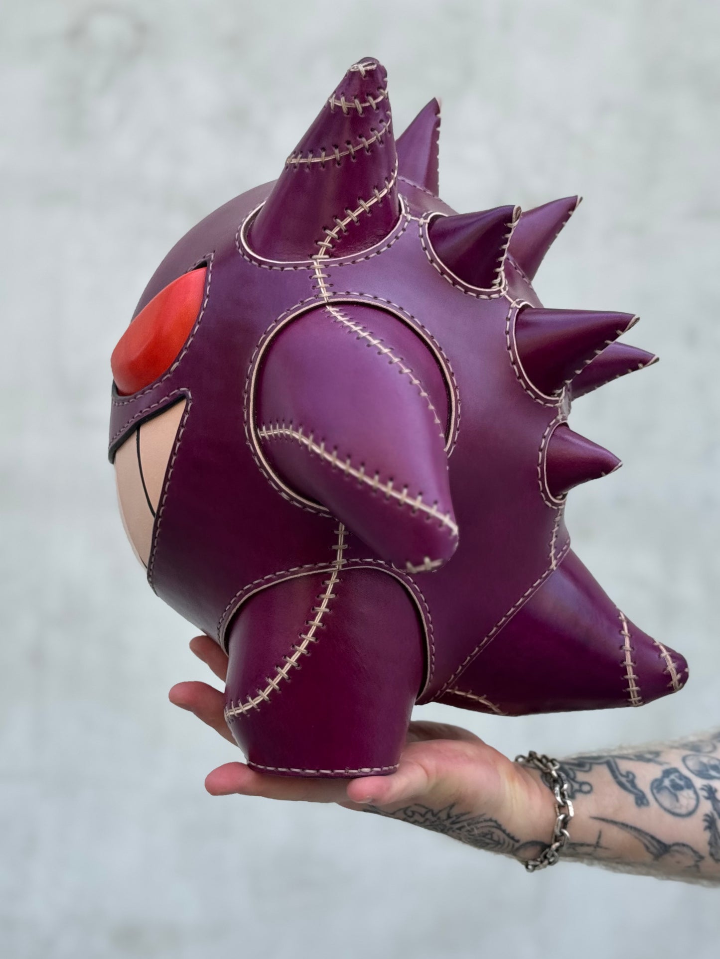 Handmade Leather Shadow Monster Sculpture | Collectible Art Piece