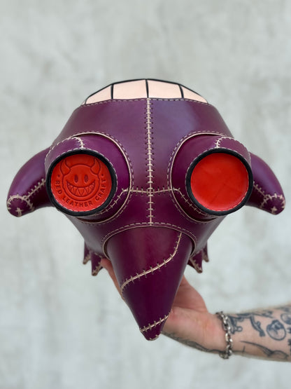 Handmade Leather Shadow Monster Sculpture | Collectible Art Piece