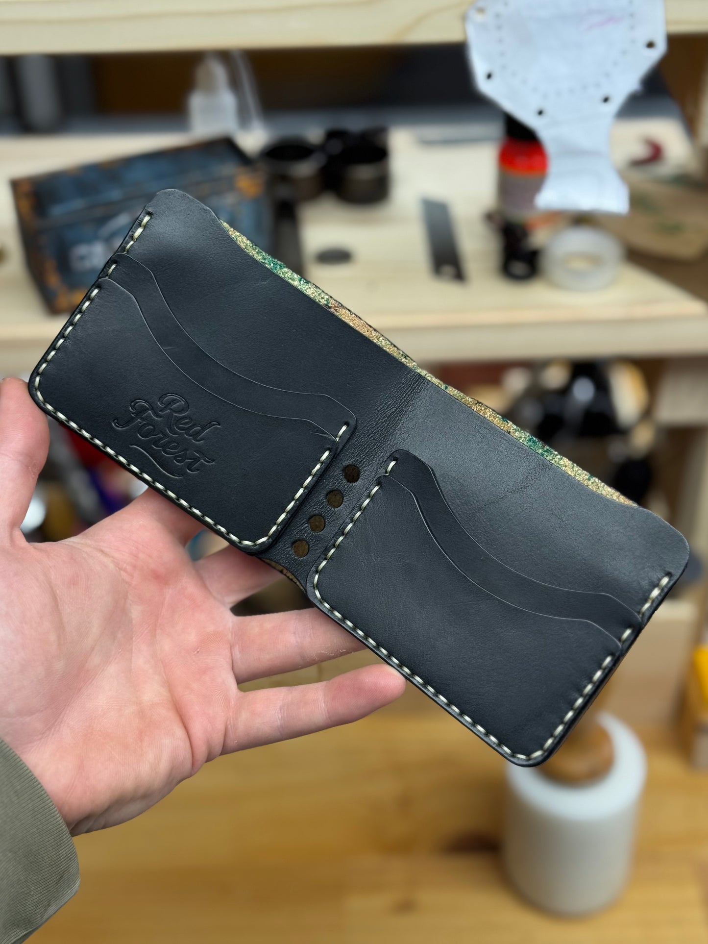 Brown Leather Wallet | 4 Card Pockets