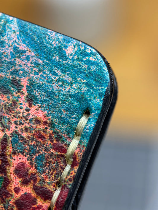 Leather wallet Belford | Unique Hand Dyed