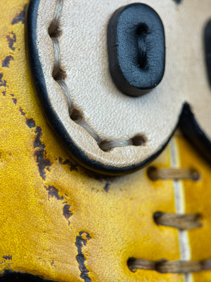 Handmade Leather Star Sculpture