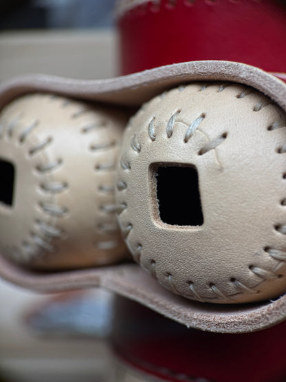 Handmade Leather Robot Sculpture with Storage Compartment