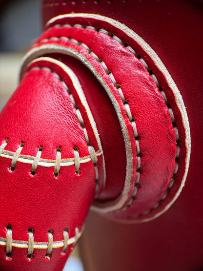 Handmade Leather Robot Sculpture with Storage Compartment