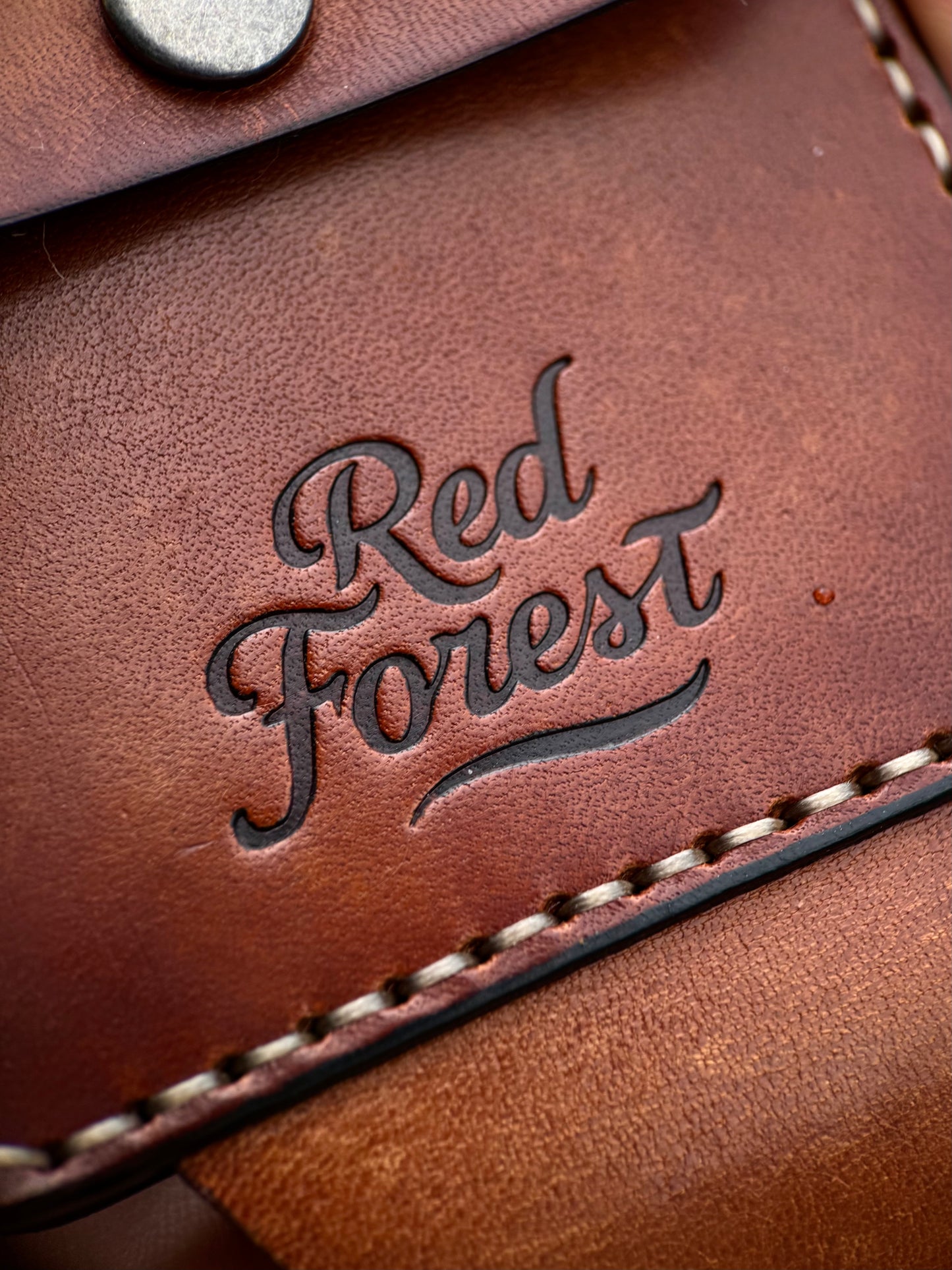 Handmade leather Money Clip with Coin Pocket | Vegetable Tanned Leader