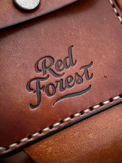 Handmade leather Money Clip with Coin Pocket | Vegetable Tanned Leader