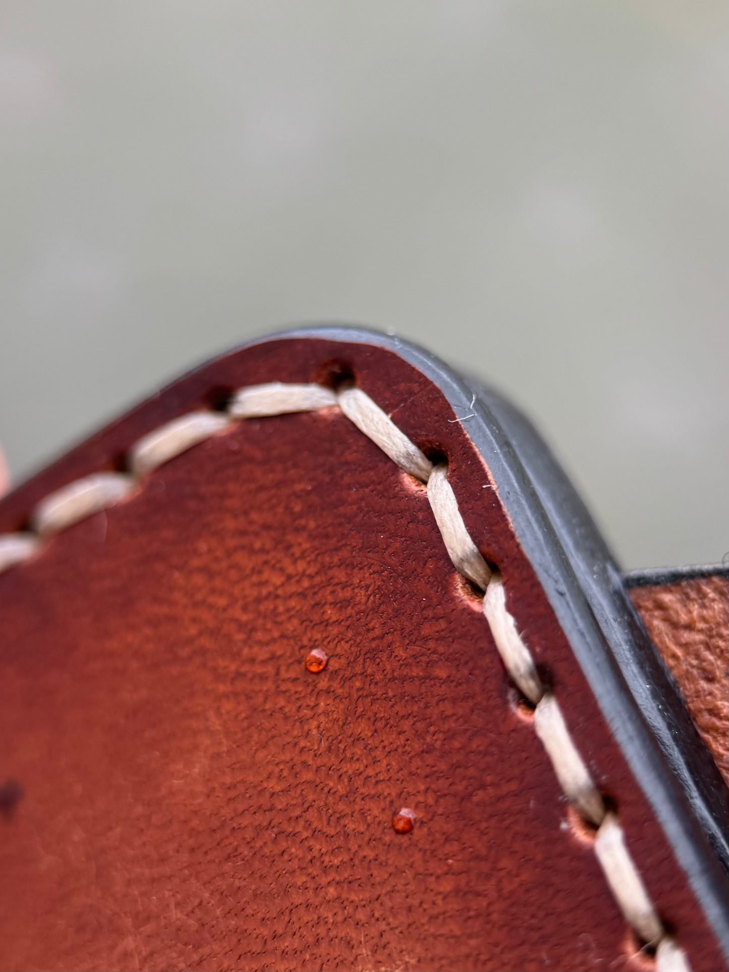 Small Brown leather Money Clip