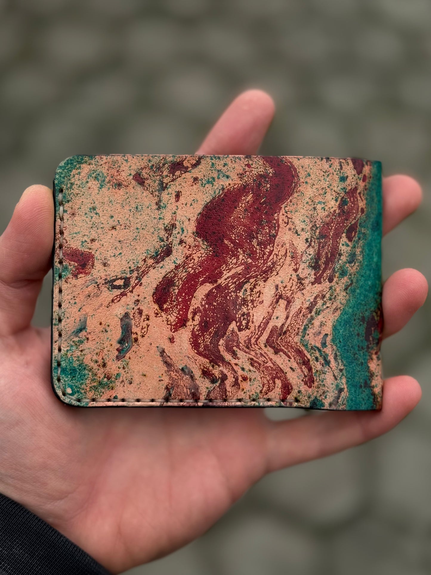 Leather wallet Belford | Unique Hand Dyed
