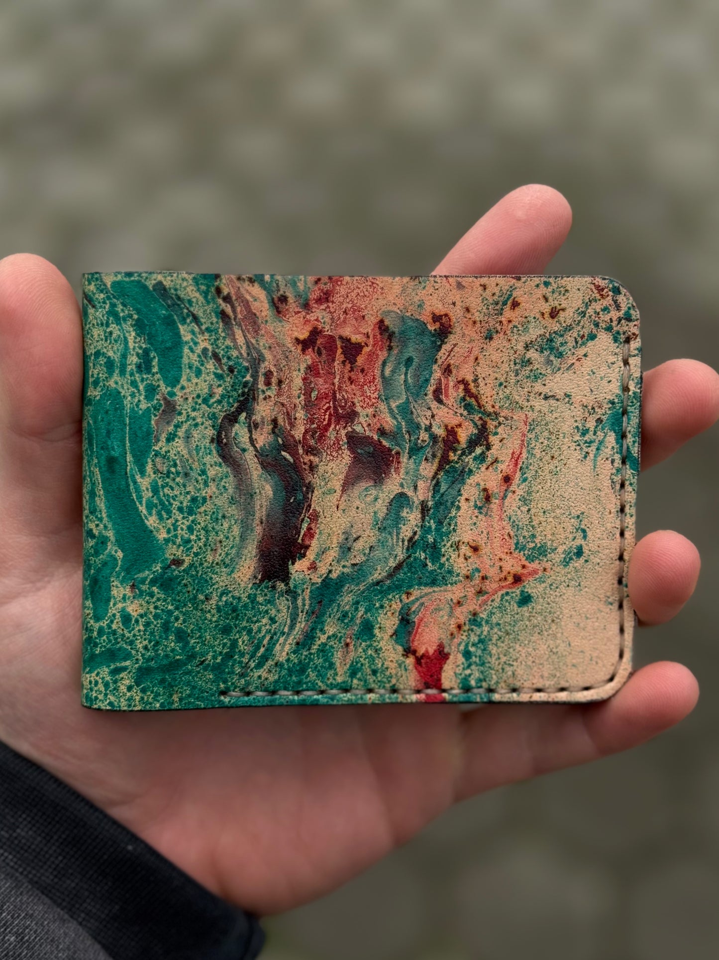 Leather wallet Belford | Unique Hand Dyed