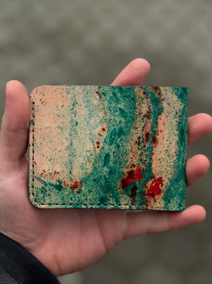 Leather wallet Belford | Unique Hand Dyed