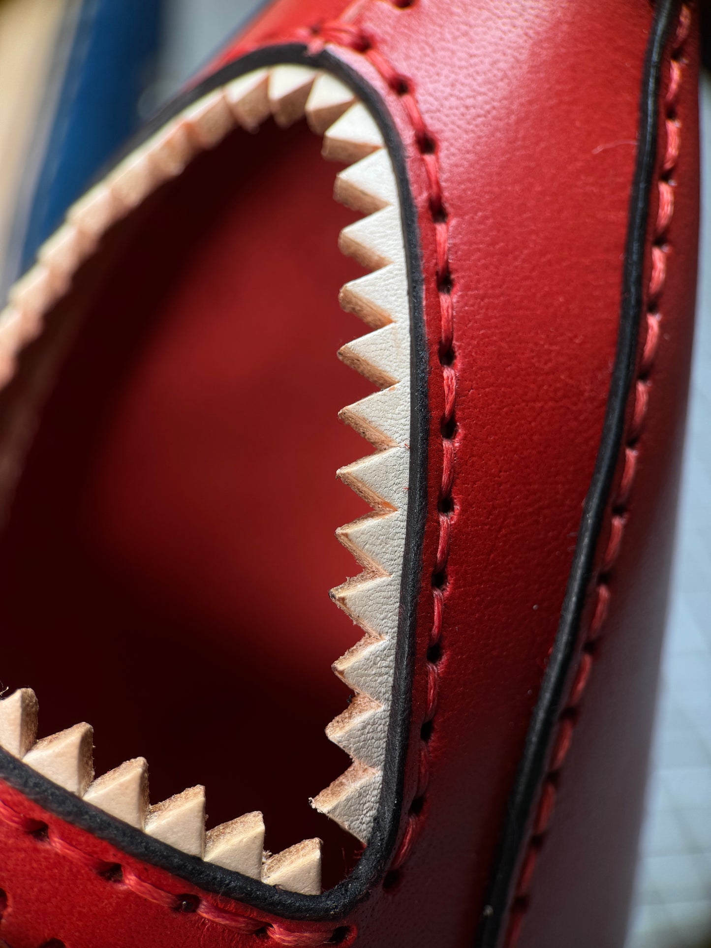 Leather Shark Pen Holder| Modular Desk Organizer
