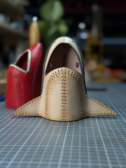 Leather Shark Pen Holder| Modular Desk Organizer