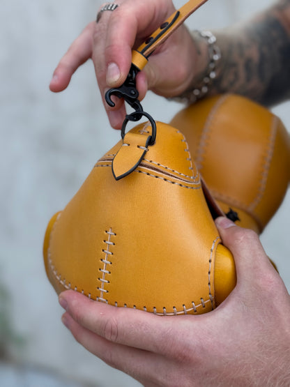 Yellow Duck Leather Bag | Sculptural Leather Handbag