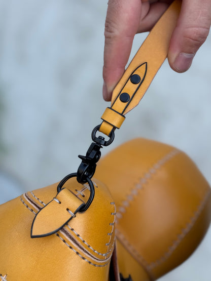 Yellow Duck Leather Bag | Sculptural Leather Handbag