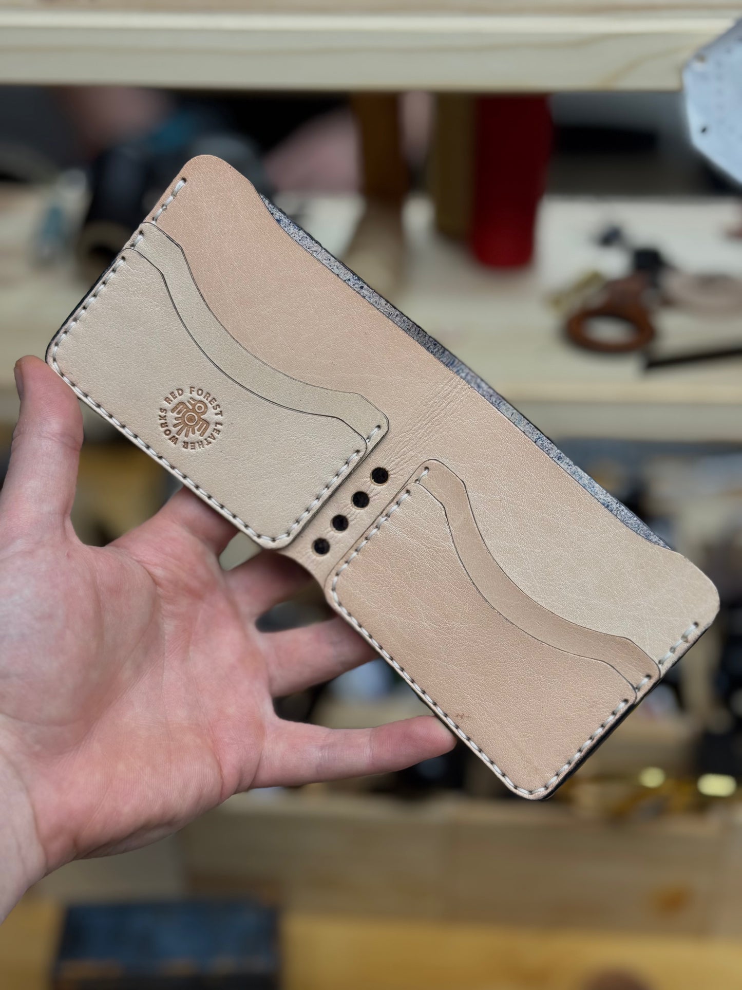 Leather wallet Belford | Unique Hand Dyed