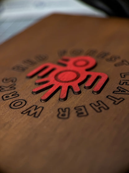 Handmade Leather Wallet with Eagle Embossing