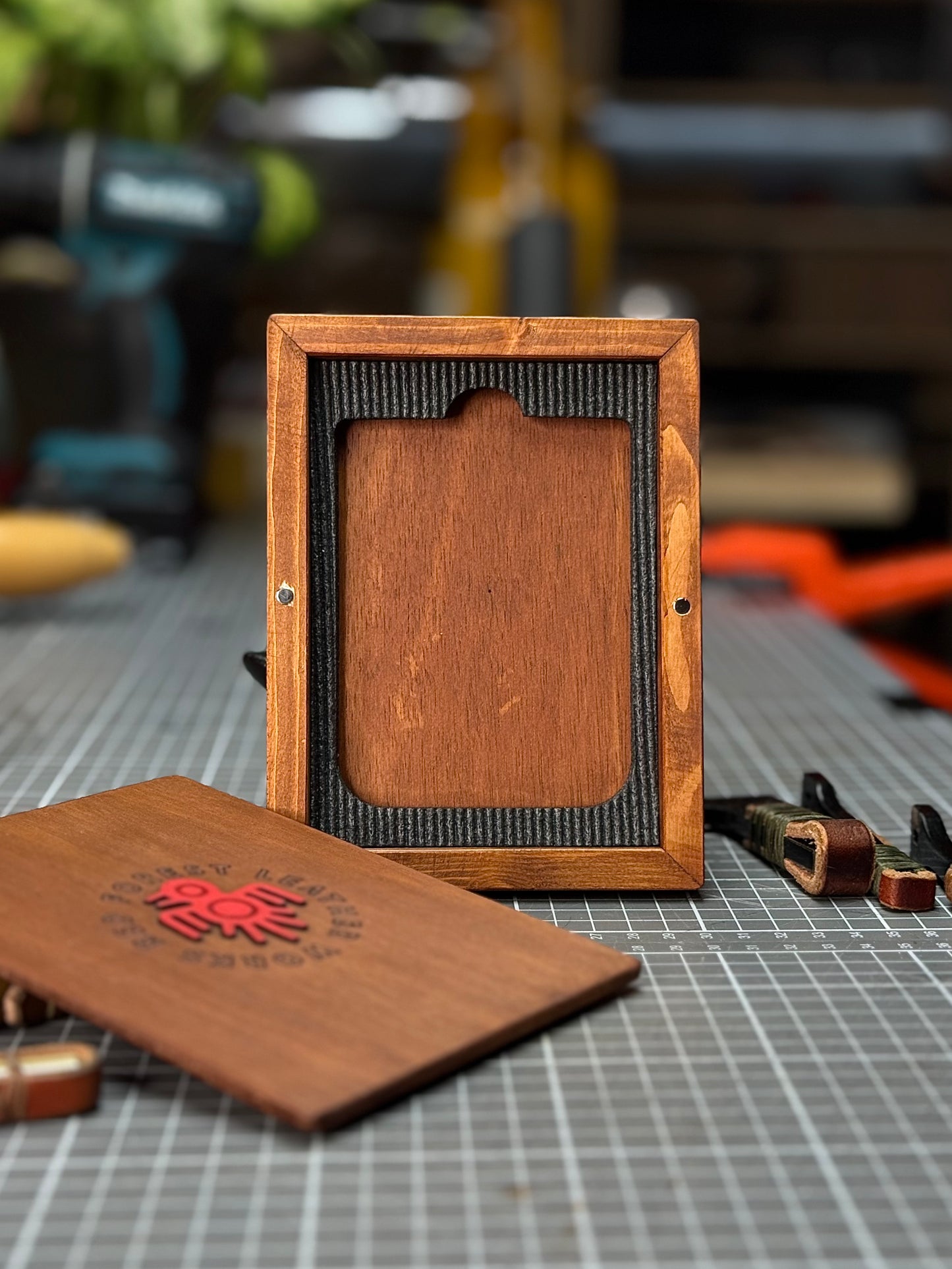 Handmade Leather Wallet with Eagle Embossing