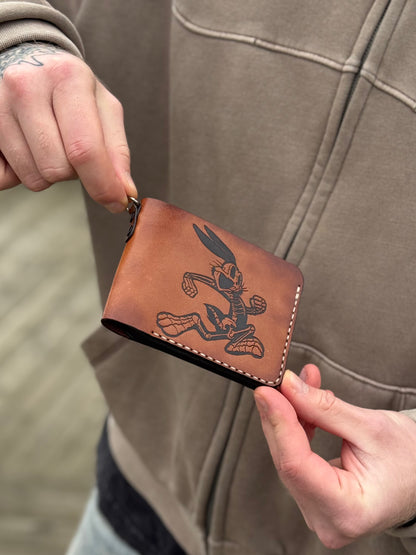 Handmade Leather Wallet with  Embossing