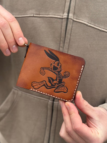 Handmade Leather Wallet with  Embossing