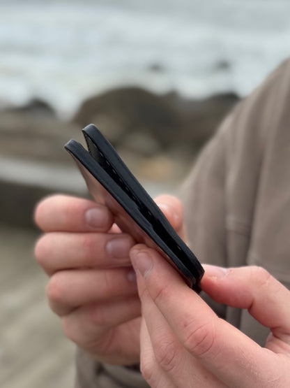 Handmade Leather Wallet with Eagle Embossing