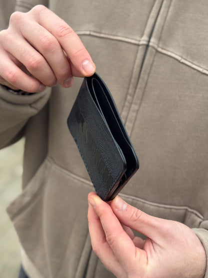 Handmade Ostrich Leather Wallet | Exotic Leather