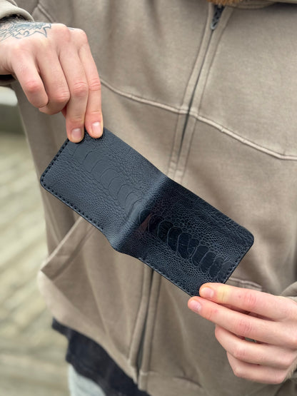 Handmade Ostrich Leather Wallet | Exotic Leather
