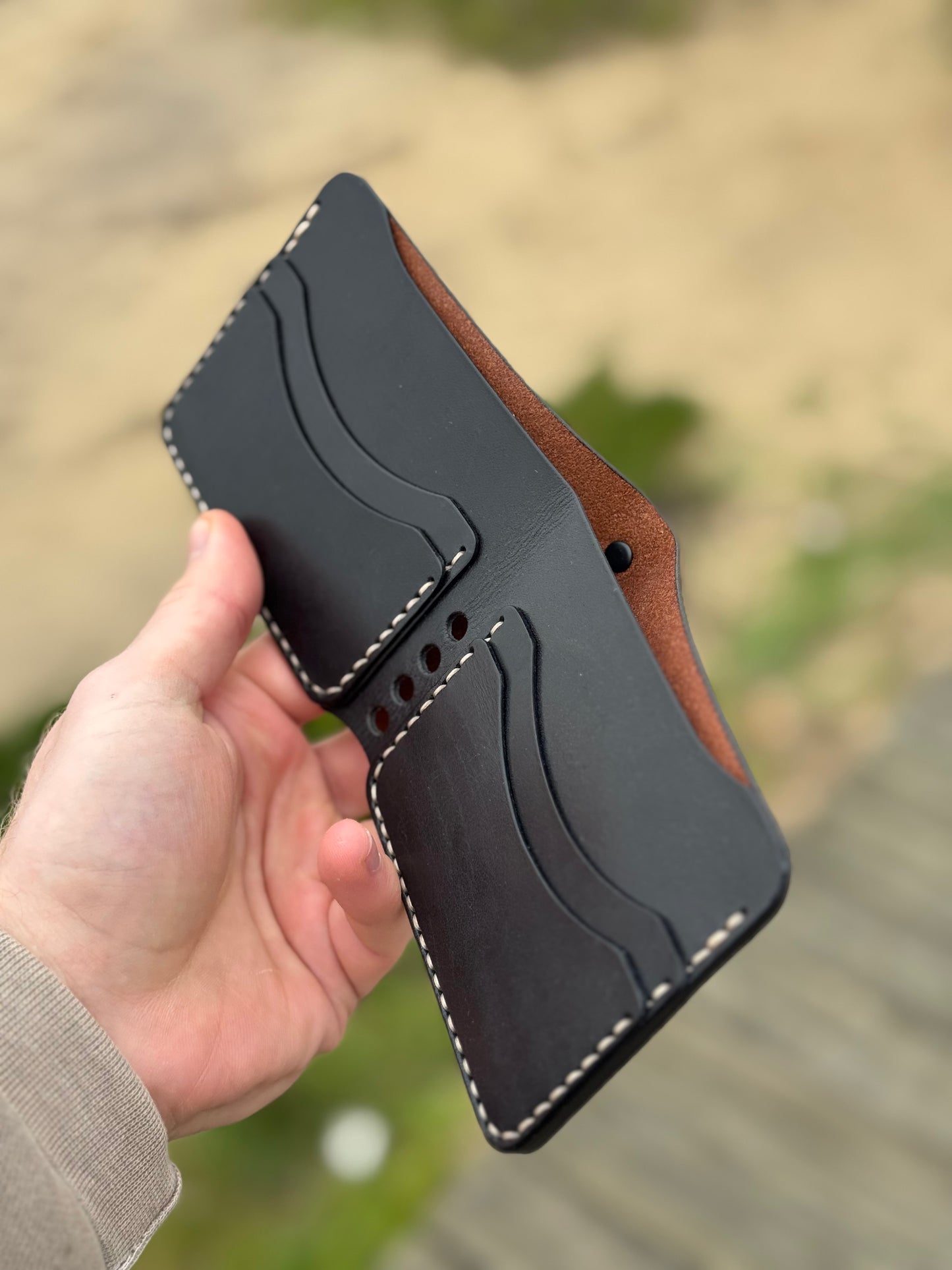 Brown Leather Wallet | 4 Card Pockets