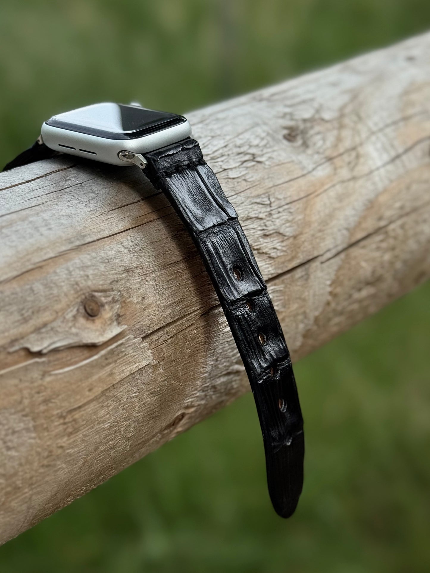 Crocodile Leather Apple Watch Band